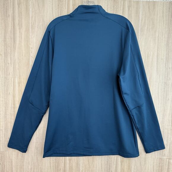 GYMSHARK Regulate Full Zip Sweater Mens Large Teal Jacket Workout Activewear Gym - Picture 3 of 9